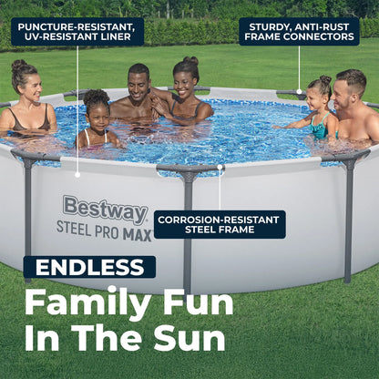 Goyaki Round Above Ground Outdoor Swimming Pool with Pump