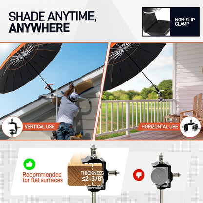 Goyaki Folding 16 Ribs Magnetic Umbrella, Designed for Outdoor Work